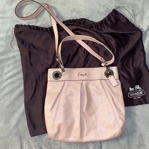 Coach Light Pink Leather Crossbody